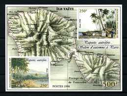 POLYNESIE  1998 Bloc  N° 23 ** Neuf  MNH Superbe Papeete Autrefois Bateaux Boats Ships Transports - Blocks & Kleinbögen