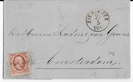 NEDERLAND - 1861 - LETTRE De ZIERIKZEE => AMSTERDAM - Postal History