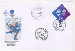 EYOF 2017 ERZURUM EUROPEAN YOUTH OLYMPIC WINTER FESTIVAL FIRST DAY  COVER - Cartas & Documentos