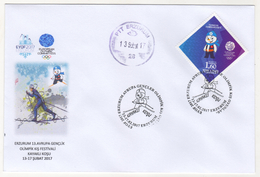 EYOF 2017 ERZURUM EUROPEAN YOUTH OLYMPIC WINTER FESTIVAL FIRST DAY  COVER - Brieven En Documenten