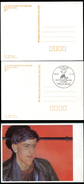 DDR 2 Privat-Postkarten PP19 B1 010-1a DRUCKAUSFALL WERTSTEMPEL 1987 - Cartes Postales Privées - Oblitérées
