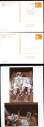 DDR 2 Privat-Postkarten PP19 B1/002-1a Doppel- Und Blinddruck Sonderstempel 1987 - Cartes Postales Privées - Oblitérées