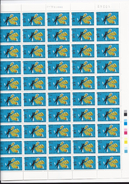 Feuille De 50 Timbres Du N° 3149, Ligue Des Droits De L'homme. - Full Sheets