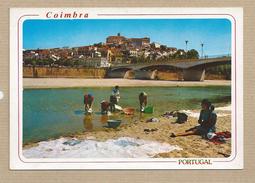 Portugal Postais  Coimbra Old Postcard  Lavadeiras Rio  Washerwomen On The Mondego River. Woman - Coimbra