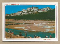 Portugal Postais  Coimbra Old Postcard  Lavadeiras Rio  Washerwomen  Mondego River. Woman - Coimbra