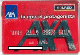 Credit Card - Carte De Credit - SOLRED - AXA - Cartes De Crédit (expiration Min. 10 Ans)