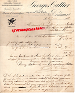 33 - BORDEAUX- FACTURE GEORGES CATTIER- 14 RUE VITAL CARLES- DRAPERIE SOIERIE MERCERIE- MAISON A BUENOS AYRES- 1891 - 1800 – 1899