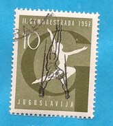 1957  823  WELTGYMNASTIK GINNASTICA JUGOSLAVIJA JUGOSLAWIEN    USED - Gymnastics