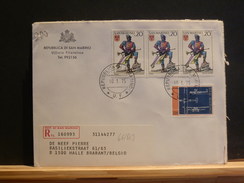 66/869  LETTRE RECOMM. POUR LA BELG. - Storia Postale