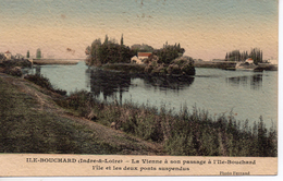 37....INDRE ET LOIRE...ILE BOUCHARD ...L ILE ET LES 2 PONTS SUSPENDUS - Autres & Non Classés