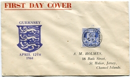 1 Ier Jour émission Du 12/04/1944 - Guernsey