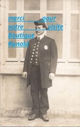 Cpp Portrait Claude ROBIN Uniforme Police Garde Champêtre Chasse Forêt Particulier ? Plaque Bouton Licorne - Genealogía