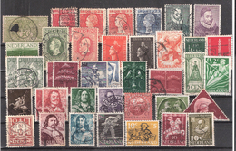NEDERLAND / Pays Bas / Netherlands ,1906 - 1950 Collection De 40 Timbres  Commémoratifs Dont Surtaxes  Obl , TB - Collections