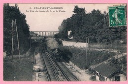 (TTA4) - 92 VAL-FLEURY-MEUDON - La Voie Du Chemin De Fer Et Le Viaduc (train) - Meudon