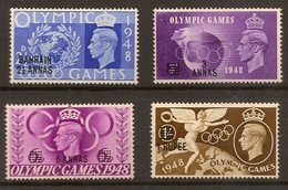 BAHARIN 1948, Olympic Games  Overprints On UK Stamps - Ete 1948: Londres