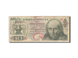 Billet, Mexique, 10 Pesos, 1969-1974, 1971-02-03, KM:63d, TB - Mexico