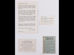 [SURRÉALISME - TRACTS] Mireille DORS - MAURICE RAPIN - - Ohne Zuordnung