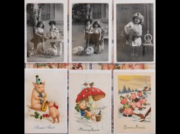 VOEUX De Bonne Année. 670 Cartes Postales, époques Dive - Non Classés