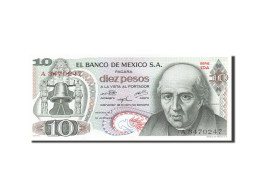 Billet, Mexique, 10 Pesos, 1969-1974, 1974-10-16, KM:63g, NEUF - Mexique