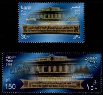 EGYPT / 2008 / CAIRO & ALEX. STOCK EXCHANGES / MNH / VF / 3 SCANS . - Nuovi