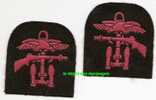 PAIRE PATCH   COMMANDOS  ANGLAIS   -  OPERATIONS COMBINEES - Uniforms