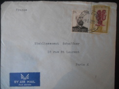 Congo Belge Lettre De Leopolville 1952 Pour Paris - Briefe U. Dokumente