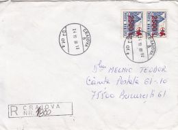 56534- POIANA BRASOV RESTAURANT, OVERPRINT STAMP ON REGISTERED COVER, 2000, ROMANIA - Covers & Documents