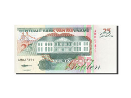 Billet, Surinam, 25 Gulden, 1991-1997, 1998-02-10, KM:138d, NEUF - Surinam