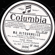 78 T - 25 Cm - état B - TINO ROSSI -  MA RITOURNELLE - DITES-LUI DE MA PART - 78 T - Disques Pour Gramophone