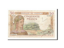 Billet, France, 50 Francs, 1935-07-18, TB, Fayette:17.6, KM:81 - 50 F 1934-1940 ''Cérès''