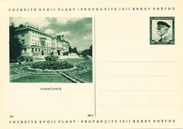 L3464 - Czechoslovakia (1936) Postal Stationery: Luhacovice (= Spa House) - Bäderwesen