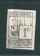 Timbres De Diego-suarez   De 1890   N°6 Neuf *    (cote 1250€) - Unused Stamps