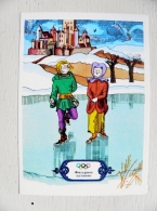 Post Card From Ussr Sport Olympic Games History 1976 Figure Scating - Pattinaggio Artistico