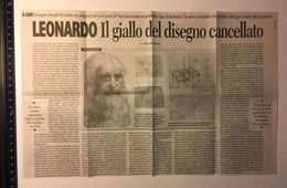 LEONARDO DA VINCI - Autografo Cancellato Dopo Restauro - Tratto Da Quotidiano Del 2001 - 39536 - Andere & Zonder Classificatie