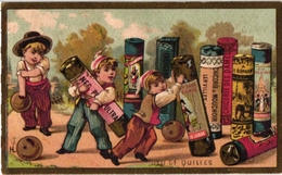 1 Card C1900 PubCHICOREE Au Mouchoir  Lille Imp Laas     Jeu De Quilles  Kittles  Kegelspel   Litho - Autres & Non Classés