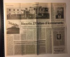 MANERBIO - Marzotto Chiude - Tratto Da Quotidiano Del 2002 - 39545 - Valdagno - Sonstige & Ohne Zuordnung