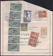 SHS Croatia, Large Part Of Telegram, Vukovar, September 2, 1919, Mixed Franking - Cartas
