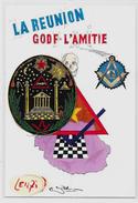 CPM LARDIE JIHEL Et LENZI Ile De La Réunion Franc Maçonnerie Maçonnique L'amitié Loge - Otros & Sin Clasificación