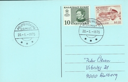 Greenland - Postmark Holsteinsborg-Sisimiut 20 - 5 - 1975.  H-1054 - Marcophilie