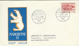 Greenland - Postmark   Ship Canc. M/s Kunungiak  7. 9.  75   H-1061 - Poststempel