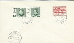 Greenland - Postmark    Tiniteqilaq  Pr. Angmagsalik.   27 - 9 - 1974   H-1069 - Poststempel