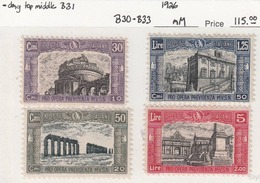 Italy 1928 Full Set, Mint Mounted, See Notes, Sc# B30-B33, Mi 275-278 - Nuovi