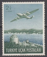 Turkey 1950 Air Mail, Mint No Hinge, Sc# C18, Mi 1248 - Airmail