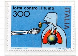 PIA  -  ITALIA  -  1982  : Lotta Contro Il Fumo -  (SAS   1587 ) - Milieuvervuiling