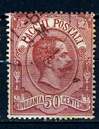 1884 - ITALIA REGNO - Catg. Unif. PACCHI POSTALI 3 - USED - (BA - IBE6702) - Colis-postaux