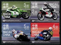 MACAU 2016 - 50e Ann Du Grand Prix Moto De Macau - 4 Val Neufs // Mnh - Unused Stamps