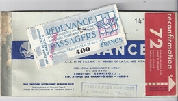 BILLET DE PASSAGE -AIR FRANCE -1954 AEROPORT DE MARSEILLE 13 - Europe