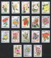 Yvert 670/687, Flowers, Set Of 18 Values, Excellent Quality! - Britse Maagdeneilanden