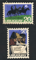 Sc.876, 1974 Centenary Of The Book "Los 3 Gauchos Orientales" By Antonio Lussich, 2 Unadopted Artist Designs By... - Uruguay