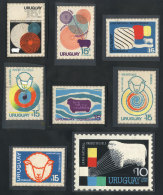 Sc.800/801, 1971 Sheep & Wool, 8 Unadopted Artist Designs By Angel Medina M., Various Sizes, Excellent Quality,... - Uruguay
